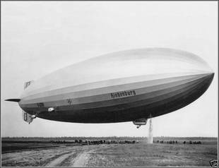 Hindenburg Dumps Ballast At Lakehurst