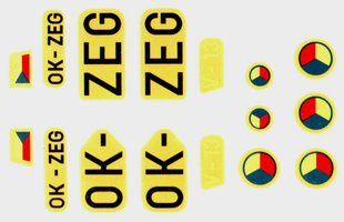 Staré zažloutlé obtisky